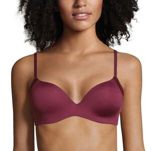 Maidenform Self Expressions Women's Smooth Finish Push Up Bra Size 36DD Burgundy
